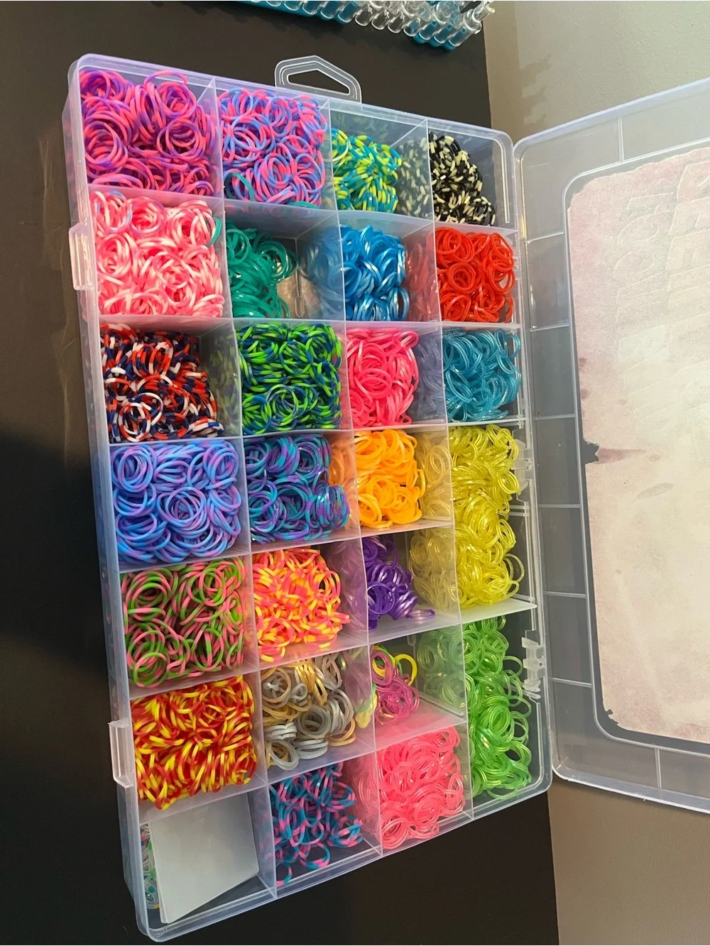 DasKid Loom Band Refill Kit with Pegboard and Weaving Hook